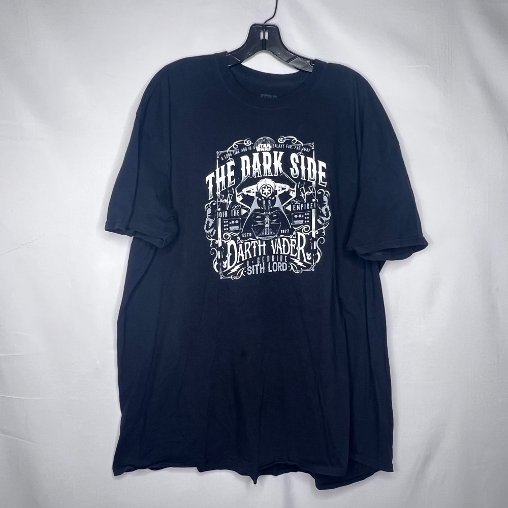 Star Wars The Dark Side T-Shirt Mens 3XL Darth Vader Sith Lord Black Graphic Tee